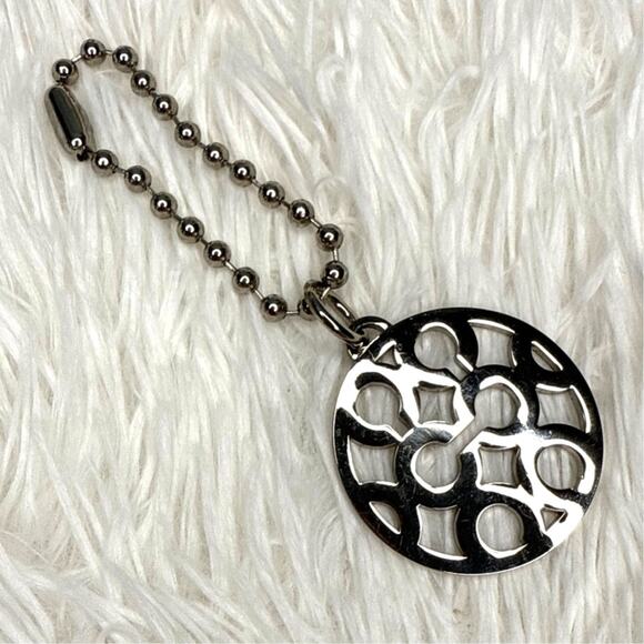 1.5" Coach Metal Circle Replacement Hangtag Hang Tag Bag Charm - Picture 1 of 2